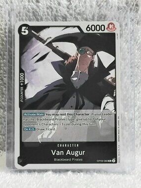 5/$20 Mint Rare One Piece Van Augur Character Card OP09-083 by Bandai!!